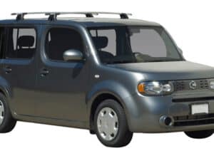 Whispbar Dakdragers Zilver Nissan Cube Z11 5dr MPV met Glad dak bouwjaar 2002-2008 Complete set dakdragers