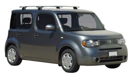 Whispbar Dakdragers Zilver Nissan Cube Z11 5dr MPV met Glad dak bouwjaar 2002-2008 Complete set dakdragers