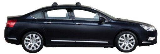 Whispbar Dakdragers Zilver Citroen C5  4dr Sedan met Vaste bevestigingspunten bouwjaar 2008-e.v. Complete set dakdragers