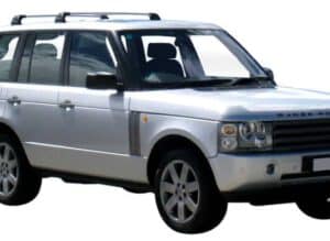 Whispbar Dakdragers Zilver Land Rover Range Rover  5dr SUV met Vaste bevestigingspunten bouwjaar 2002-2012 Complete set dakdragers
