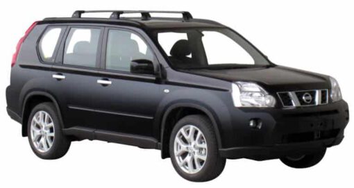 Whispbar Dakdragers Zilver Nissan X-Trail  5dr SUV met Flush Rail/Fixed Point bouwjaar 2007-2010 Complete set dakdragers