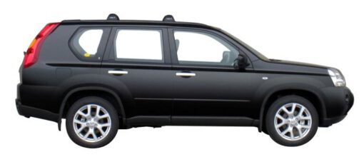 Whispbar Dakdragers Zilver Nissan X-Trail  5dr SUV met Flush Rail/Fixed Point bouwjaar 2007-2010 Complete set dakdragers