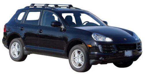 Whispbar Dakdragers Zilver Porsche Cayenne  5dr SUV met Dakrails bouwjaar 2002-2010 Complete set dakdragers