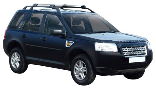 Whispbar Dakdragers Zilver Land Rover Freelander 2 5dr SUV met Dakrails bouwjaar 2007-2012 Complete set dakdragers