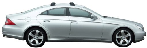 Whispbar Dakdragers Zilver Mercedes-Benz CLS W219 4dr Sedan met Vaste bevestigingspunten bouwjaar 2004-2010 Complete set dakdragers