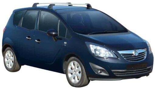 Whispbar Dakdragers Zilver Opel Meriva B 5dr MPV met Vaste bevestigingspunten bouwjaar 2010-2017 Complete set dakdragers