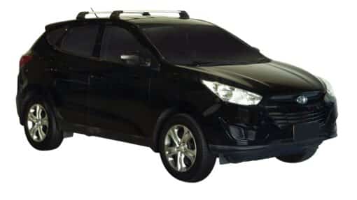 Whispbar Dakdragers Zilver Hyundai ix35  5dr SUV met Permanent Mount bouwjaar 2010-2013 Complete set dakdragers