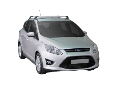 Whispbar Dakdragers Zilver Ford C Max  5dr MPV met Glad dak bouwjaar 2010-2015 Complete set dakdragers