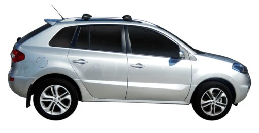 Whispbar Dakdragers Zilver Renault Koleos  5dr SUV met Dakrails bouwjaar 2008-2010 Complete set dakdragers