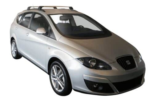 Whispbar Dakdragers Zilver Seat Altea XL 5dr Hatch met Geintegreerde dakrails bouwjaar 2006-e.v. Complete set dakdragers