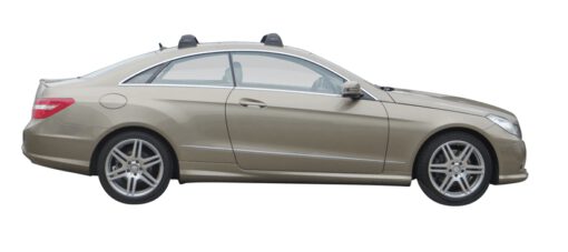 Whispbar Dakdragers Zilver Mercedes-Benz E-Class Glass Roof 2dr Coupe met Vaste bevestigingspunten bouwjaar 2009-2016 Complete set dakdragers