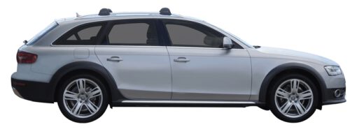 Whispbar Dakdragers Zilver Audi A4/S4/RS4 Allroad 5dr Estate met Dakrails bouwjaar 2009-2015 Complete set dakdragers