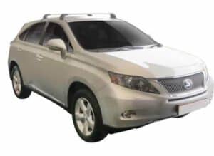 Whispbar Dakdragers Zilver Lexus RX  5dr SUV met Fixed Point/Glad dak bouwjaar 2009-2015 Complete set dakdragers