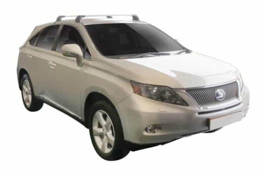 Whispbar Dakdragers Zilver Lexus RX  5dr SUV met Fixed Point/Glad dak bouwjaar 2009-2015 Complete set dakdragers