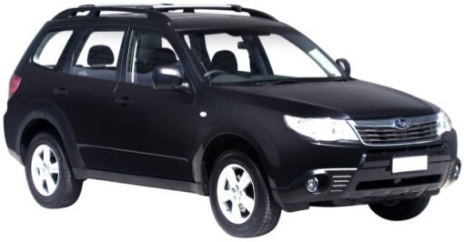 Whispbar Dakdragers Zilver Subaru Forester  5dr Estate met Dakrails bouwjaar 2008-2012 Complete set dakdragers