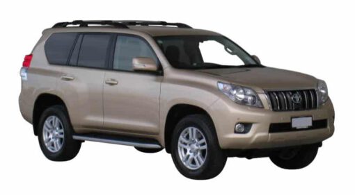 Whispbar Dakdragers Zilver Toyota Land Cruiser 150 Series 5dr SUV met Dakrails bouwjaar 2009-2017 Complete set dakdragers