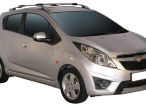 Whispbar Dakdragers Zilver Chevrolet Spark  5dr Hatch met Dakrails bouwjaar 2010-e.v. Complete set dakdragers