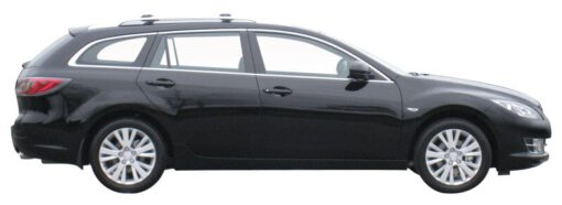 Whispbar Dakdragers Zwart Mazda 6 5dr Estate met Dakrails bouwjaar 2008-2012 Complete set dakdragers