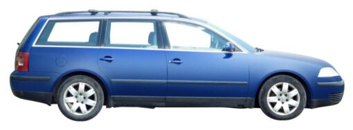 Whispbar Dakdragers Zwart Volkswagen Passat Mk5.5 5dr Estate met Dakrails bouwjaar 2001-2005 Complete set dakdragers