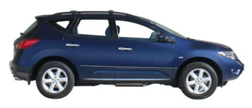 Whispbar Dakdragers Zwart Nissan Murano Mk2 5dr SUV met Dakrails bouwjaar 2009-e.v. Complete set dakdragers