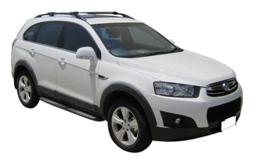 Whispbar Dakdragers Zwart Chevrolet Captiva 7 5dr SUV met Dakrails bouwjaar 2006-2015 Complete set dakdragers