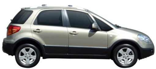 Whispbar Dakdragers Zwart Suzuki SX4 5dr Hatch met Dakrails bouwjaar 2006-2010 Complete set dakdragers