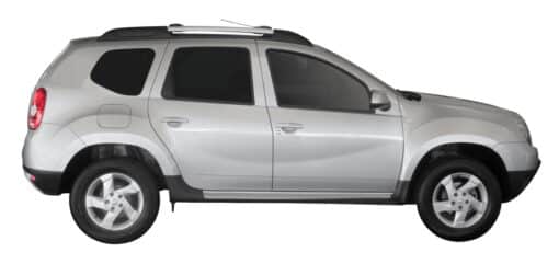 Whispbar Dakdragers Zwart Dacia Duster 5dr SUV met Dakrails bouwjaar 2010-2013 Complete set dakdragers