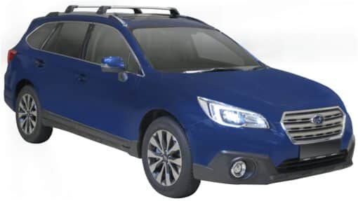 Whispbar Dakdragers (Zilver) Subaru Outback 5dr Estate met Geintegreerde rails bouwjaar 2015 - e.v.|Complete set dakdragers