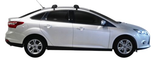 Whispbar Dakdragers (Black) Ford Focus 4dr Sedan met Glad dak bouwjaar 2011 - e.v.|Complete set dakdragers