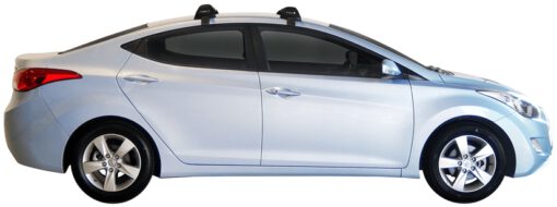 Whispbar Dakdragers (Black) Hyundai Elantra 4dr Sedan met Glad dak bouwjaar 2011 - 2015|Complete set dakdragers