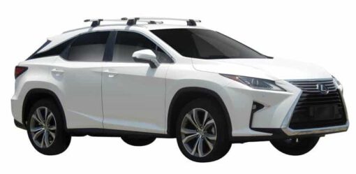 Whispbar Dakdragers (Zilver) Lexus RX Steel Roof 5dr SUV met Geintegreerde rails bouwjaar 2016 - e.v.|Complete set dakdragers