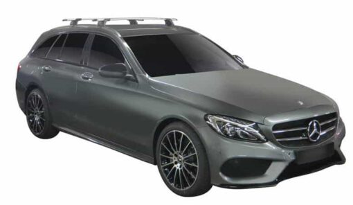 Whispbar Dakdragers (Zilver) Mercedes-Benz C-Class 5dr Estate met Geintegreerde rails bouwjaar 2014 - e.v.|Complete set dakdragers