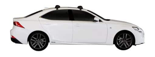 Whispbar Dakdragers (Black) Lexus IS 250 4dr Sedan met Glad dak bouwjaar 2013 - e.v.|Complete set dakdragers