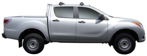 Whispbar Dakdragers (Black) Mazda BT-50 Dual Cab 4dr Ute met Glad dak bouwjaar 2012 - 2015|Complete set dakdragers