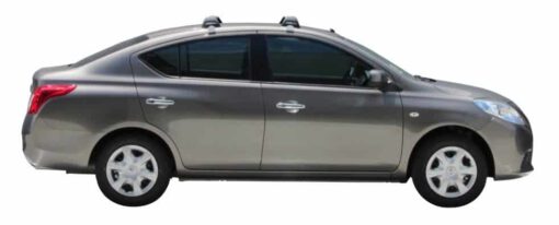 Whispbar Dakdragers (Black) Nissan Versa 4dr Sedan met Glad dak bouwjaar 2012 - e.v.|Complete set dakdragers