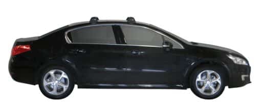 Whispbar Dakdragers (Black) Peugeot 508 4dr Sedan met Glad dak bouwjaar 2011 - e.v.|Complete set dakdragers