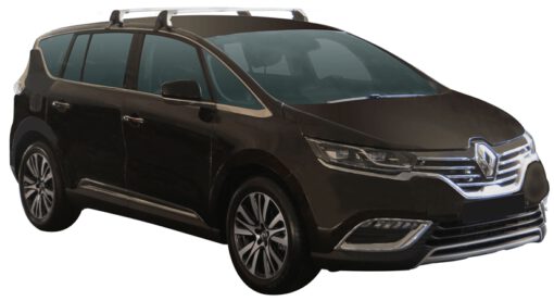 Whispbar Dakdragers (Black) Renault Espace 5dr MPV met Glad dak bouwjaar 2015 - e.v.|Complete set dakdragers