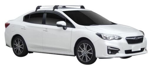 Whispbar Dakdragers (Black) Subaru Impreza 4dr Sedan met Glad dak bouwjaar 2017 - e.v.|Complete set dakdragers