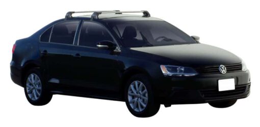 Whispbar Dakdragers (Black) Volkswagen Jetta Mk6 4dr Sedan met Glad dak bouwjaar 2011 - e.v.|Complete set dakdragers