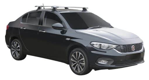 Whispbar Dakdragers (Black) Fiat Tipo 4dr Sedan met Glad dak bouwjaar 2016 - e.v.|Complete set dakdragers