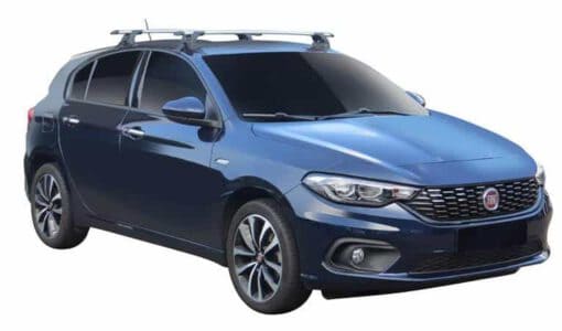 Whispbar Dakdragers (Black) Fiat Tipo 5dr Hatch met Glad dak bouwjaar 2016 - e.v.|Complete set dakdragers