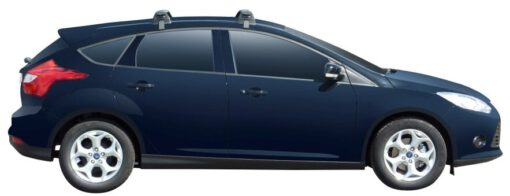 Whispbar Dakdragers (Black) Ford Focus Existing Hole Under Door Frame 5dr Hatch met Glad dak bouwjaar 2011 - e.v.|Complete set dakdragers