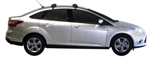 Whispbar Dakdragers (Black) Ford Focus 4dr Sedan met Glad dak bouwjaar 2011 - e.v.|Complete set dakdragers