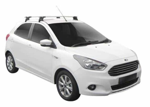 Whispbar Dakdragers (Black) Ford Ka + 5dr Hatch met Glad dak bouwjaar 2016 - e.v.|Complete set dakdragers