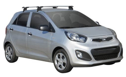 Whispbar Dakdragers (Black) Kia Picanto 5dr Hatch met Glad dak bouwjaar 2011 - 2015|Complete set dakdragers