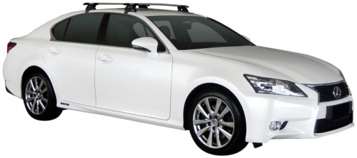 Whispbar Dakdragers (Black) Lexus GS 4dr Sedan met Glad dak bouwjaar 2012 - 2016|Complete set dakdragers