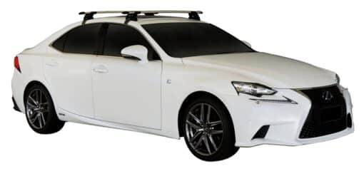 Whispbar Dakdragers (Black) Lexus IS 250 4dr Sedan met Glad dak bouwjaar 2013 - e.v.|Complete set dakdragers