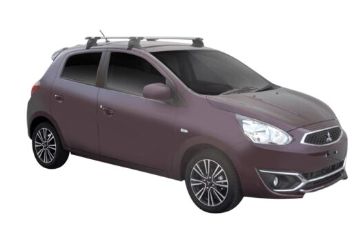 Whispbar Dakdragers (Black) Mitsubishi Mirage 5dr Hatch met Glad dak bouwjaar 2016 - e.v.|Complete set dakdragers