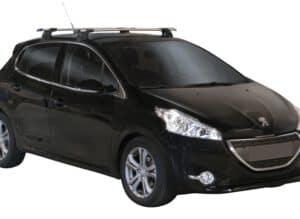 Whispbar Dakdragers (Black) Peugeot 208 5dr Hatch met Glad dak bouwjaar 2012 - e.v.|Complete set dakdragers