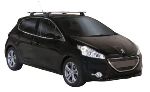 Whispbar Dakdragers (Black) Peugeot 208 5dr Hatch met Glad dak bouwjaar 2012 - e.v.|Complete set dakdragers